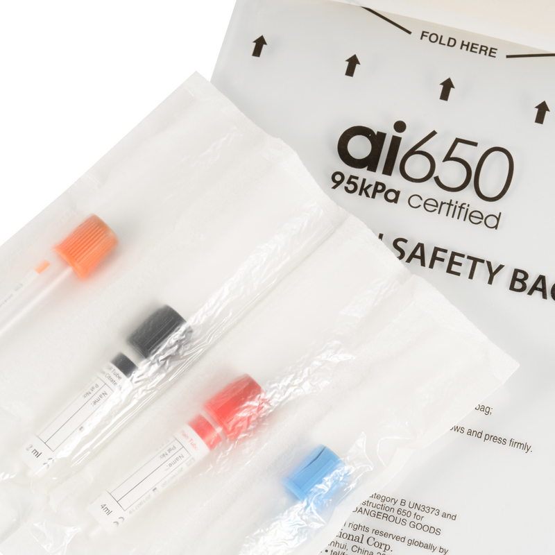 Сумка перехода безопасности 95kPa замка застежка-молнии образца Biohazard био для больницы лаборатории