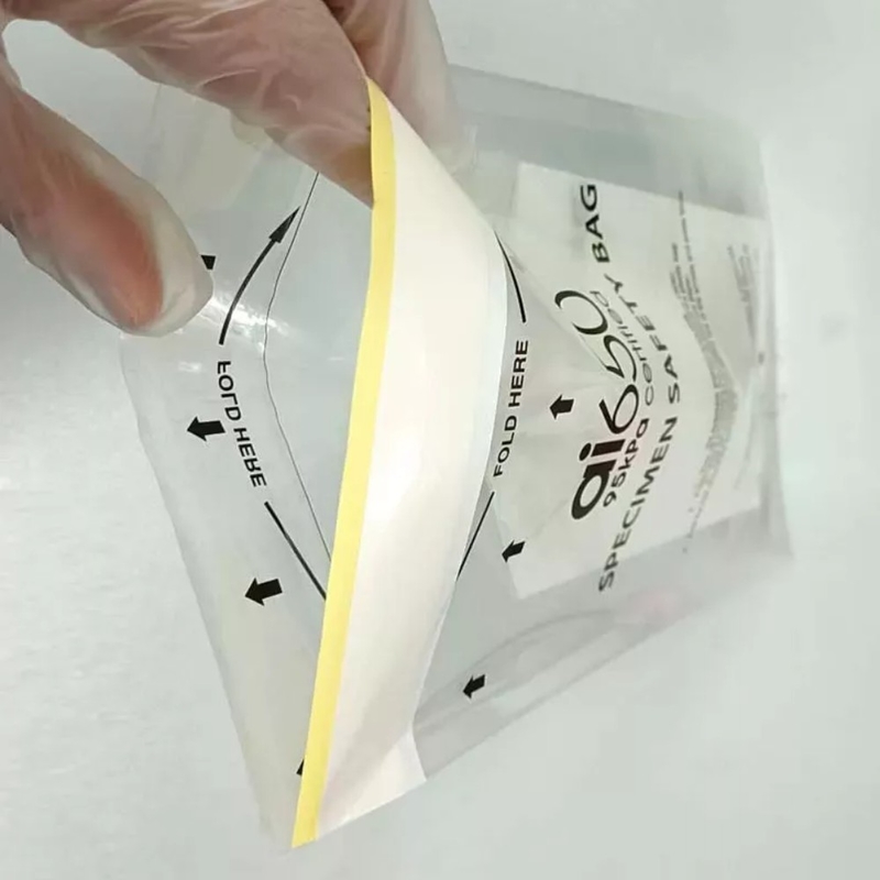 95kpa Пластмассовые Zip Lock Биологическая опасность образцы транспортные пакеты для лаборатории