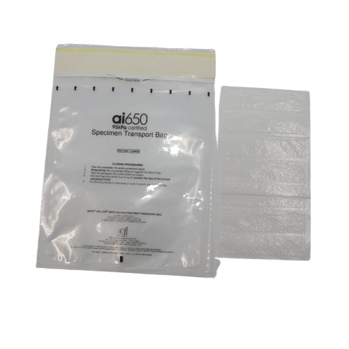 Высококачественный медицинский одноразовый красный перезамыкающийся Ziplock пластик 95Kpa Транспорт биохимический образцы мешок