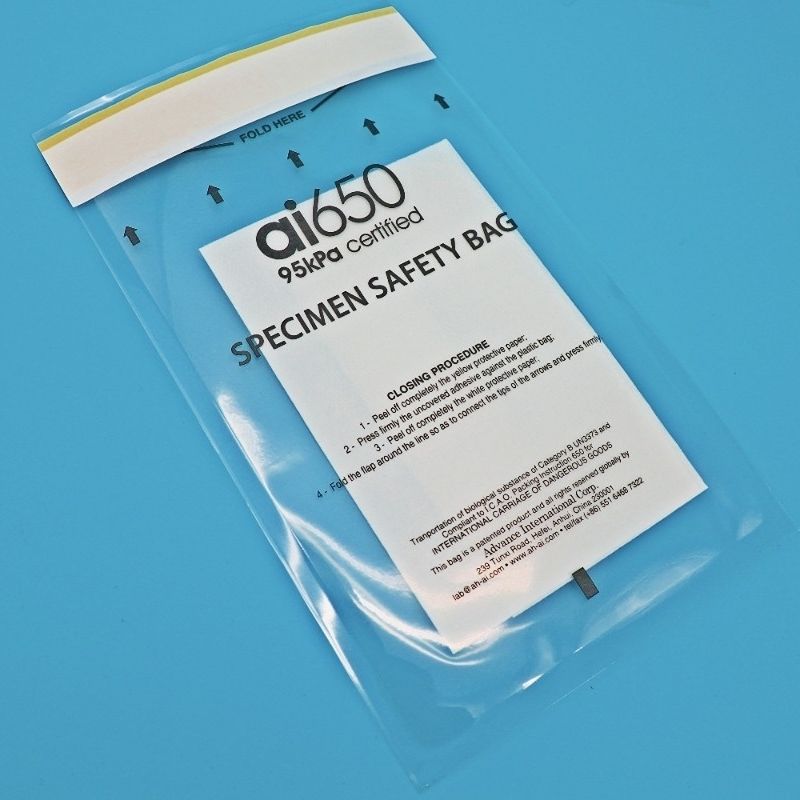 Мешки для сбора образцов с герметичным закрытием для транспортировки образцов крови и лабораторных образцов