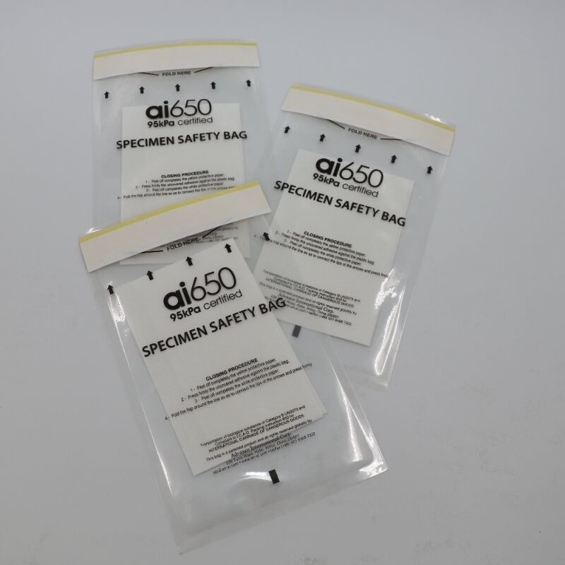 95кПа герметичные пакеты для транспортировки образцов, соответствующие категории B биологических веществ