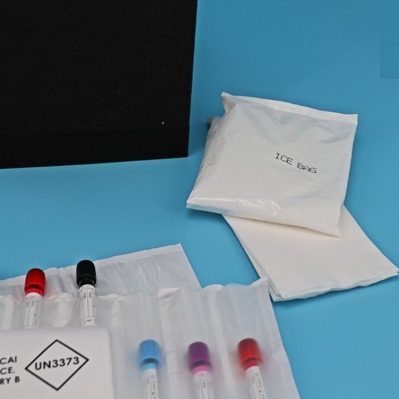 Абсорбирующие пакеты размером 3x4 дюйма для мешков для образцов UN3373, абсорбирующие пакеты для 4/6/7 отсеков для транспортировки и хранения лабораторных образцов AI650
