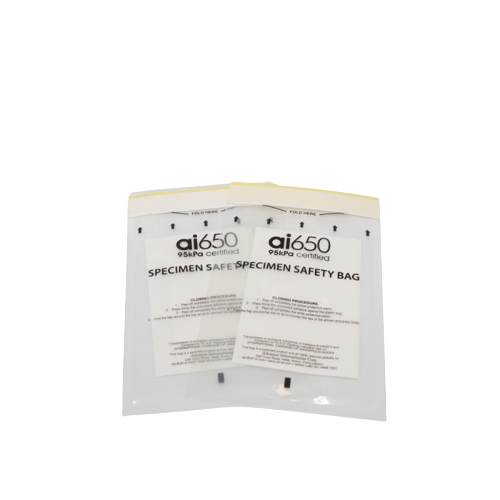 Disposable Specimen Reclosable Bag Biohazard Waste Bag & Medical Specimen Bag Leak-Proof Plastic Zipper Bag For Hospital Waste 95kPa Certified