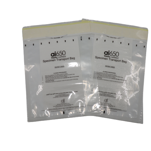 Disposable Medical 7 Slotted Absorbent Pocket Sleeve For Laboratory Specimen & Sample Transportation